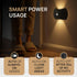 Nooksy Set 3 Battery Operated Wall Sconces of Two, Rechargeable Wireless LED Wall Lights Motion Sensor, No Drill