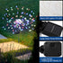 2 Pack 175 LED Solar Firework Lights, Waterproof 4th of July Decorations for Outdoor Landscape Path Lights