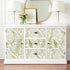 17.7''x354'' VEELIKE Vintage Green Fern Peel and Stick Wallpaper Tropical Herbs Leaf Wallpaper for Bedroom Powder Room