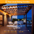 Mlambert 48FT 15 G40 Bulbs(1 Solar String Lights, Outdoor Waterproof Patio Lights with Shatterproof Spare), Led Light