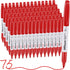 Red Permanent Markers Bulk, 75 Count, Quick Drying and Fade Resistant, Fine