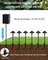 5W 2200K/2700K/3000K/4000K/5000K 20 Inch 12V Pack 1 Pathway Lights Low Voltage, Black, LED Wired Low Voltage Landscape