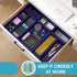 StoreHappily 10 Set, 4 PCS Drawer Organizer Size Makeup Drawer Divider Organizer With Non-Slip Pads, Interlocking