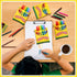 MotiMind 6 Pcs Crayon Storage Bags with Zipper for Classroom Crayon Organizer Dispenser Marker Storage Organizer