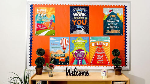 Sproutbrite Motivational Posters - Educational and Inspirational Growth Mindset Classroom Decorations for Teachers and