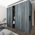 Peacock Blue Wallpaper Stick and Peel, 16x118inch Blue Wood Grain Contact Paper for Cabinets Waterproof