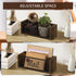 Mail Organizer, 2 Slot Letter Holder for Wall Table Countertop, Mail Sorter for Home Office, Bill Envelope Basket
