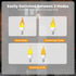 Hompavo Upgraded LED Flame Light Bulbs, 3 Modes Flickering E12 Candle Fire Light Bulb, 6 Pack