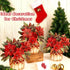 Afniimyapt 10 Sets Poinsettia 3D Poinsettias 3D Poinsettia Christmas Basket Pop Up Cards Paper Basket Popup Greeting