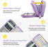 Big Capacity Pencil Case, Durable 3 Compartment Pen Pouch, Portable Zipper Stationery Organizer for Kids, Teens, Adults
