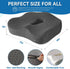Generic Set Tailbone Seat Cushion & Lumbar Support Pillow for Office Chair, and Discomfort with Lumbar Support Pillow