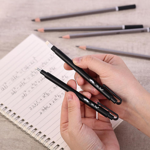 Mr. Pen Pen Style Eraser, 2 Pack - Square & Round Tip Eraser Pen, Precision Eraser for Drawing, Artist Eraser
