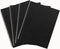 DSTELIN Blank Spiral Notebook - 10 inch x 7.5 inch, 100GSM, 4-Pack, Soft Cover, 50 Pages / 25 Sheets (Black)