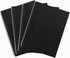 DSTELIN Blank Spiral Notebook - 10 inch x 7.5 inch, 100GSM, 4-Pack, Soft Cover, 50 Pages / 25 Sheets (Black)