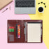 Wonderpool A5 PU Leather Clipboard Partfolio Recipe Binder Notepad Forms Holders Document Case - Interview Planner Meeting Writing Padfolio File for Office Travel School Hotel Restaurant (A5,Brown) by WONDERPOOL