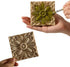 Nsrisml 5Pcs (8x8cm/3.15"x3.15") Wood Carved AppliquesOnlays Unpainted Wooden Corner Carving Decals for Mirrors