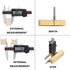 VINCA DCLA-0605 Digital Caliper, 0-6 Inch/150mm, Stainless Steel with Large LCD Screen
