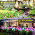 4 Pack 7 KOOPER Outdoor Solar Lights, Solar Garden Light with Bigger Lily Flowers, Waterproof Color Changing Solar