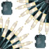 FUNPENY Battery Operated Christmas Mini String Lights, 2 Pack Total 100LED 32FT