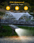 3 IP65 1 Pack Solar Spot Lights Outdoor Waterproof, Lighting Modes Solar Landscape Lights for Outside, Dusk to Dawn