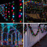 5 8 100LED suddus Colors Solar String Lights, Solar Christmas Lights Outdoor Waterproof with Lighting Modes, Multi