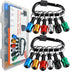 12PCS Bit Holders 1/4 Socket, Hex Shank Screwdriver Bit Holder for Impact Driver with Quick Release