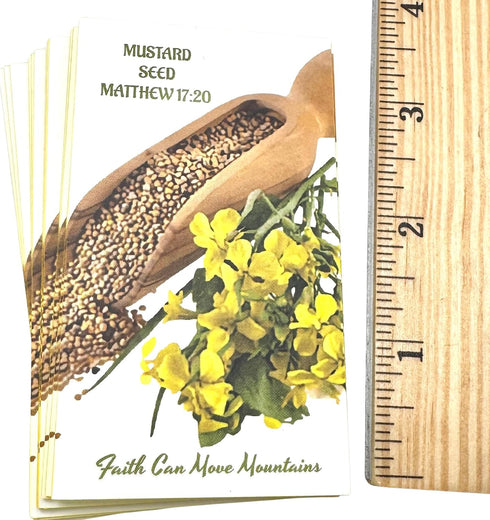 Pack Pack 15 Westmon Works Mustard Seed Holy Card Bulk Bundle Faith Can Move Mountains Prayer from Matthew