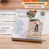Magnetic Bulletin Board with Stand - Small Dry Erase Memo Board, Tabletop Metal Easel for Magnet Display, 8x8 Inches