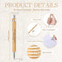 Employee Appreciation Gifts Set, Inspirational Retractable Bamboo Pens and Pocket Kraft Thank You Notebooks (72 Pcs)