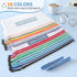 Umriox 16PCS Zipper Pouch, Mesh Bags with Zipper, 16 Color A4/Letter Size Pouches for Organization, Clear Zipper Pouches for Puzzles, Board Games, Craft Projects by Umriox