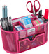 EasyPAG Desk Organizer Mesh Desktop Office Supplies Multi-functional Caddy Pen Holder Stationery with Drawer,Pink by EasyPAG