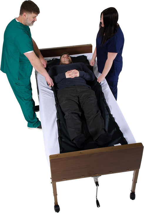 78" 28" 500 lbs, (Pack 1) Patient Aid x Reusable Slide Sheet with Ergonomic Handles for Positioning, Turning
