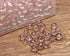 Tupalizy 100PCS Decorative Push Pins - Transparent Plastic Head and Rose Gold Steel Point Thumb Tacks for DIY Craft