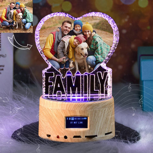 2D Crystal Sleep Light, Personalized Gift with Custom Photo, Night Light Gifts