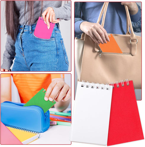 Hooqict 24 Pack Small Pocket Notebook Bulk, Mini Notebooks with Lined Pages, 8 Colors, Memo Pads for Work, 3.9 x 2.4