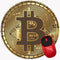 Mouse Pad Bitcoin Crypto Currency, Premium-Textured Mouse Mat with Non-Slip Rubber Base, Round Mousepad