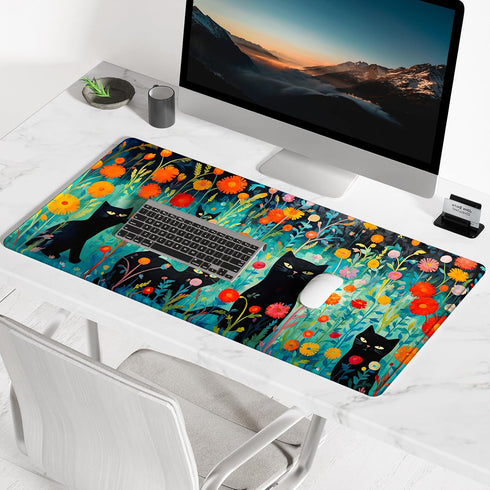BOSOBO Large Mouse Pad, XXL XL Extended Gaming Desk Mat, Huge Mouse Pad for Office & Home, Desktop Full Cover 31.5 x