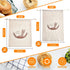 20 2 10" 12" 11" 17" Dunzy Pcs Linen Bread Bag for Homemade Bread Reusable Sizes x and x Unbleached Container