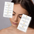Hyaluron Pen Filler Aftercare Instruction Card, 50 Pack, Physical Printed Business Card Size, Marble Look Design