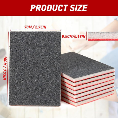 24 80-3000 Pcs Sanding Sponge Grit Sandpaper Assortment, Washable & Reusable Sanding Blocks for Wood, Metal, Drywall