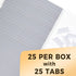 SUNEE Hanging File Folders, 25 Pack Gray Letter Size File Folders with 1/5-cut Tabs, Stay Organized for Home and Office
