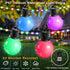 65.6Ft, IP67 26 G40 Bulbs, 5V Smart Outdoor String Lights RGB IC Color Changing LED Patio Light Waterproof with Remote