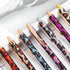 PASISIBICK 8 Pieces Girly Leopard Writing Pens, Cute Glitter Ballpoint Pens, Black Ink, Medium Point