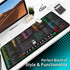 Excel Shortcut Keys Mouse Pad - Extended XXL Cheat Sheet Gaming Mousepad, Non-Slip Stitched Edge for PC Office