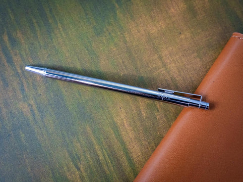 Mini Writing Pen for Daily Notes, Extra Small Pocket Pen, Compact Silver Pen for Travelers