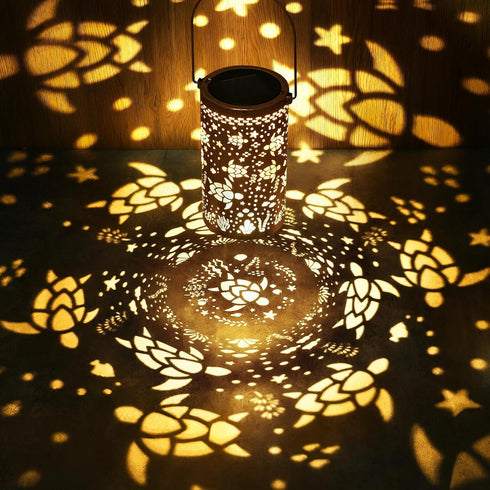 Fabuday Sea Turtle Outdoor Solar Lantern, Waterproof Hanging Solar Power Lights for Garden Decor and Yard Gifts