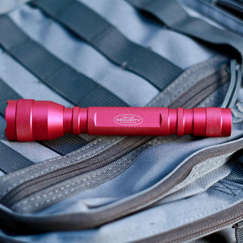Police Security Maiden Ultra Bright LED Flashlight, 180 Lumens, 150 Meter Beam Distance, Compact & Water Resistant