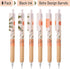 Mr. Pen- Retractable Gel Pens, 6 Pack, Boho Theme, Black Gel Pens, Fast Dry, Gel Pens Fine Point 0.5mm, Retractable Pens, Cute Pens, Gel Ink Pens, Black Pens, Aesthetic Pens for Journaling