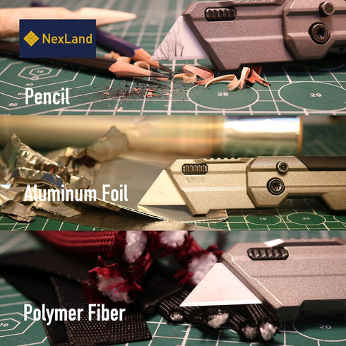 1992 white-10pcs) NexLand Ceramic Razor Blade Ultra-Sharp Box Cutter Utility Knife Blades (blade