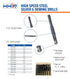 HHIP 5000-0088 1-1/8" High Speed Steel Silver and Deming Drill, 118 Degree Drill Point